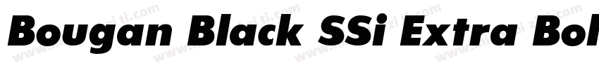 Bougan Black SSi Extra Bold字体转换